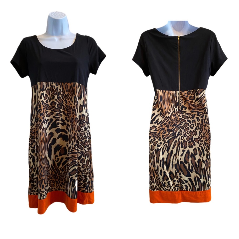 Like new! Tiana B leopard dress 8